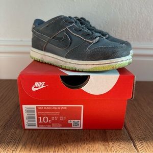 NIKE HALLOWEEN DUNK LOW IRON GRAY PHANTOM GHOST GREEN #DQ6217-001 SIZE 10C (TD)